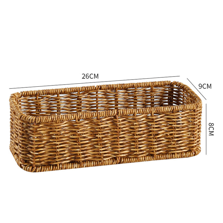 Unisex Rectangular Storage Basket made of hand-woven material Kalsten