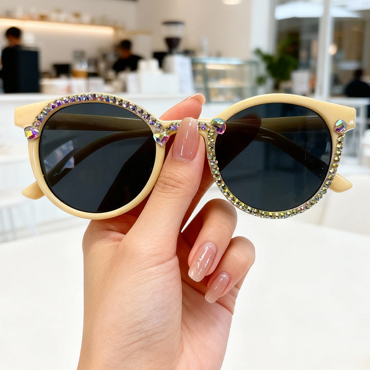 Crystal-Embellished Cat-Eye Sunglasses Kalsten