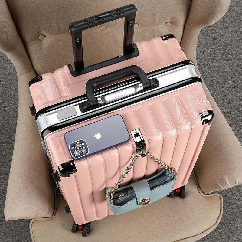 Hard Shell Trolley With Integrated Usb Charging Port And Multifunctional Storage Kalsten