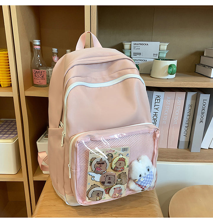 Stylish Kids' Backpack with Plush Decor
