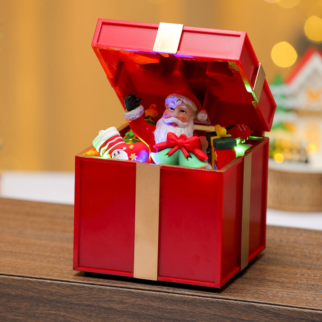LED Light-Up Santa Gift Box Decoration Kalsten