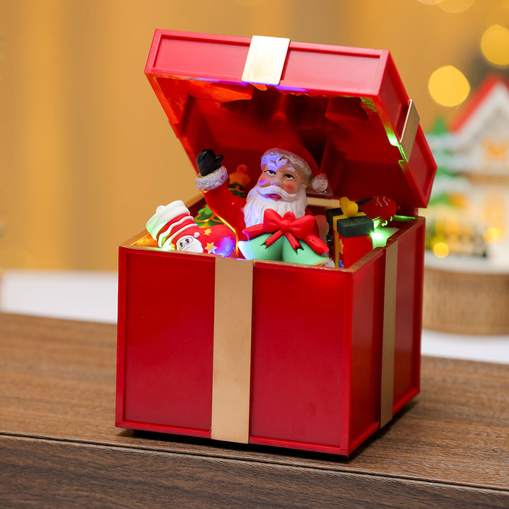 LED Light-Up Santa Gift Box Decoration Kalsten