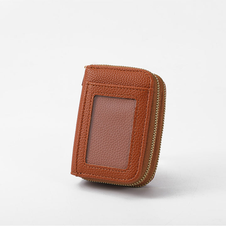 Leather Slim Zippered Coin Wallet Kalsten