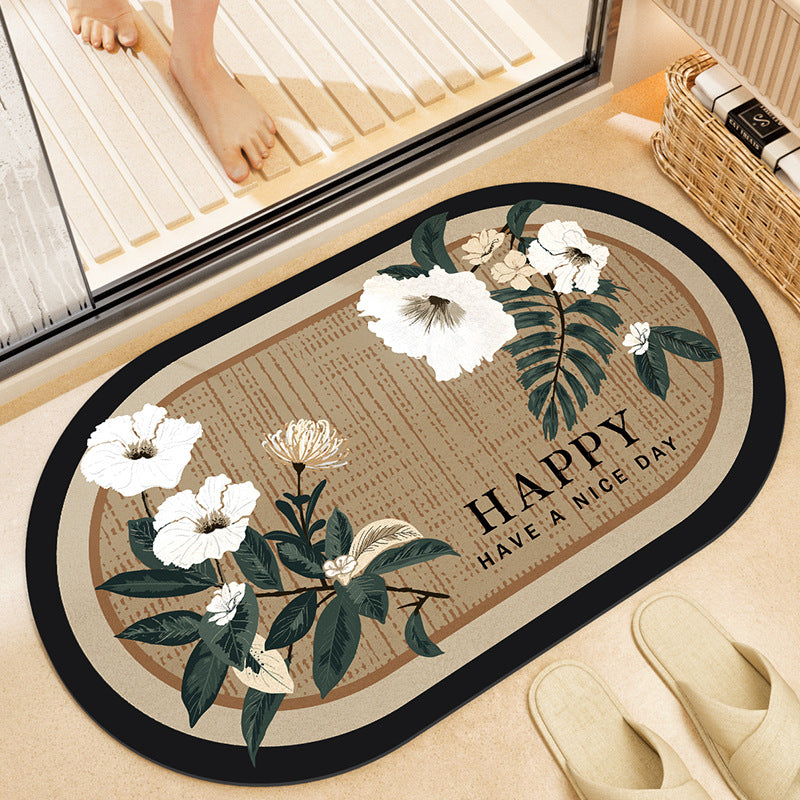 Stylish Floral Bath Mat