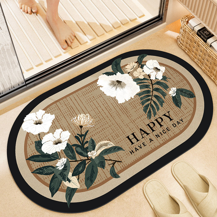 Stylish Floral Bath Mat