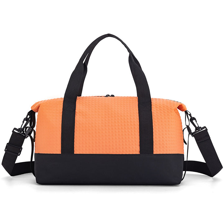 Textured Fabric Travel Duffle Bag Kalsten