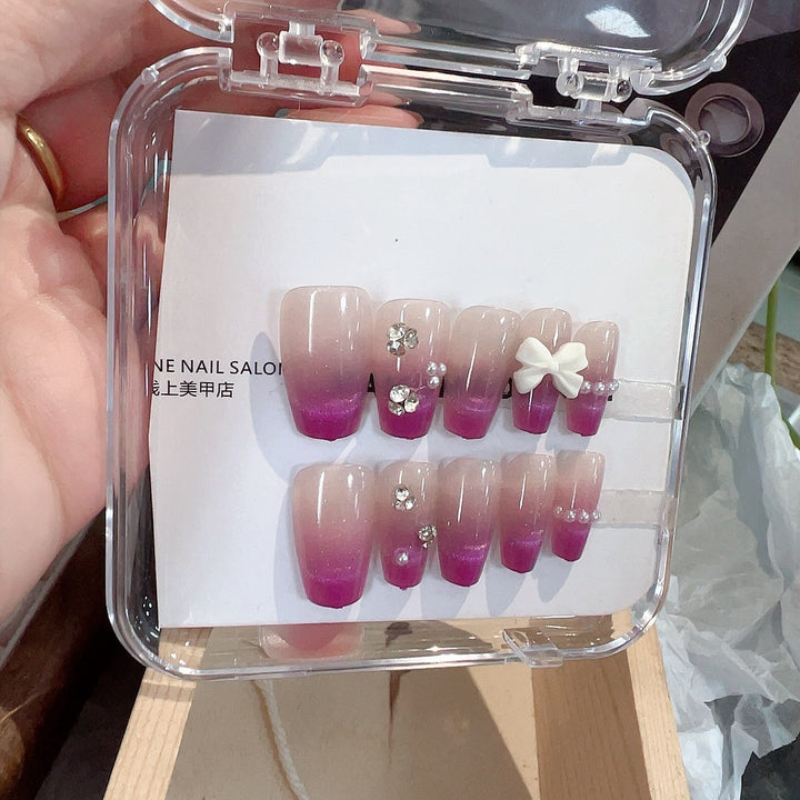 Glamorous Ombre Decorative Press-On Nail Set Kalsten