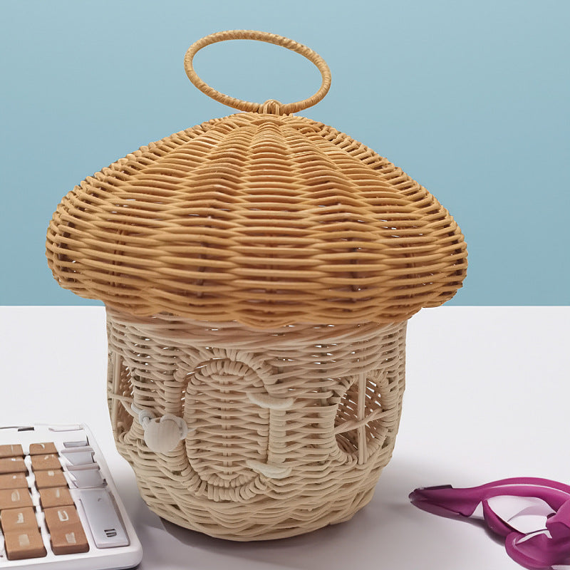 Playful storage basket with mushroom hat design Kalsten