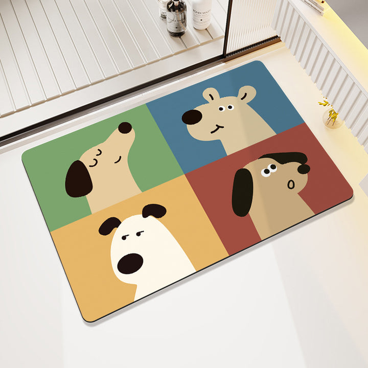 Modern Artistic Bath Mat Kalsten