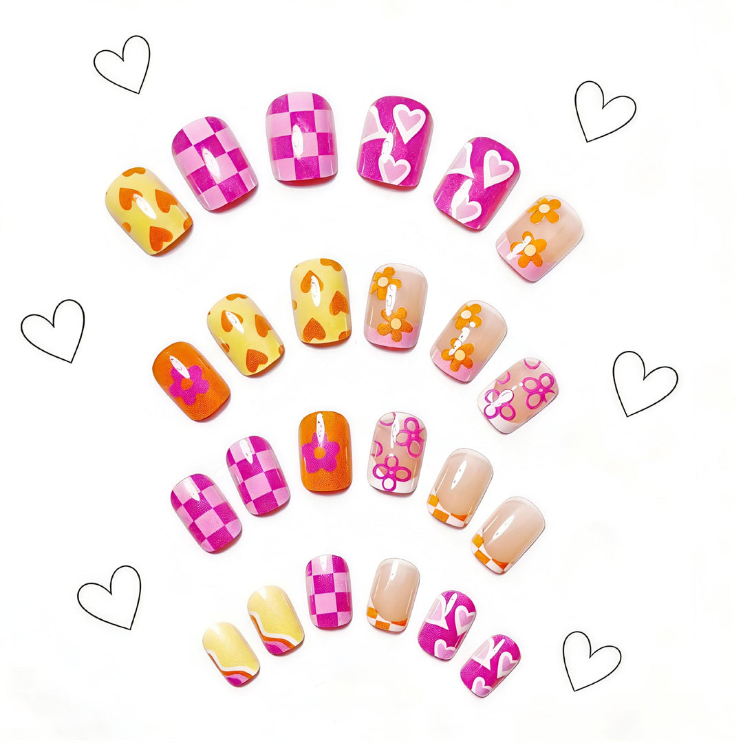 Vibrant Floral Nail Art Kalsten