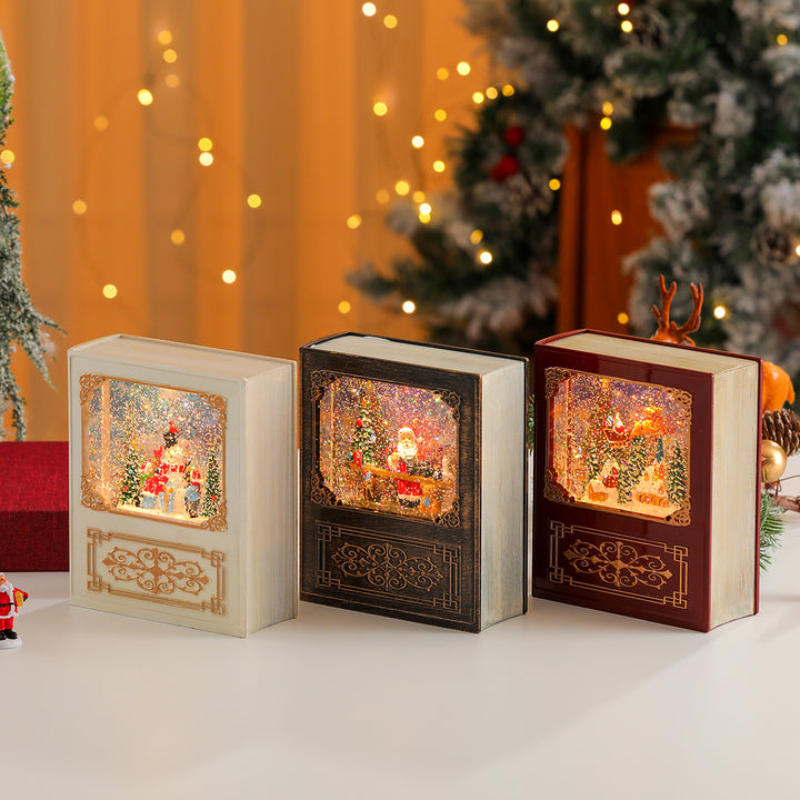 Musical Snow Globe Book Decoration Kalsten