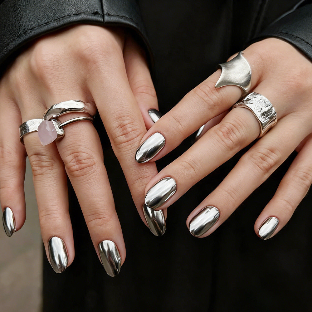 Metallic Finish Nail Art Kalsten