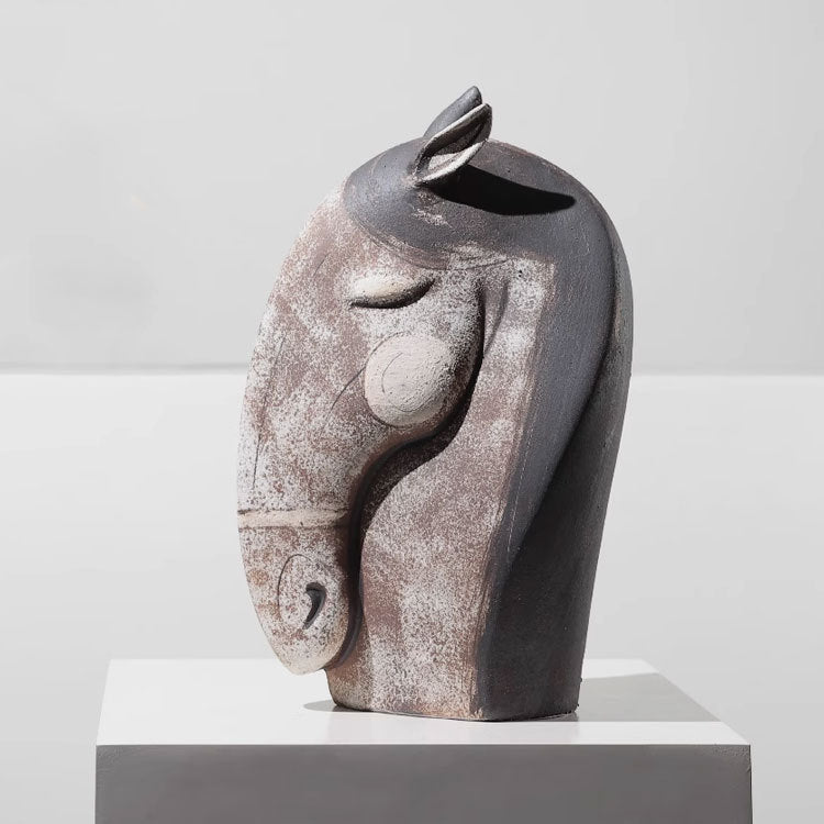 Artistic Horse Head Sculpture