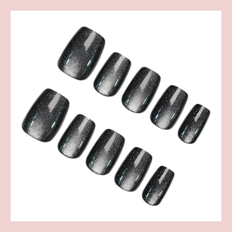 Acrylic Nail Set with Glamorous Glitter Accents Kalsten