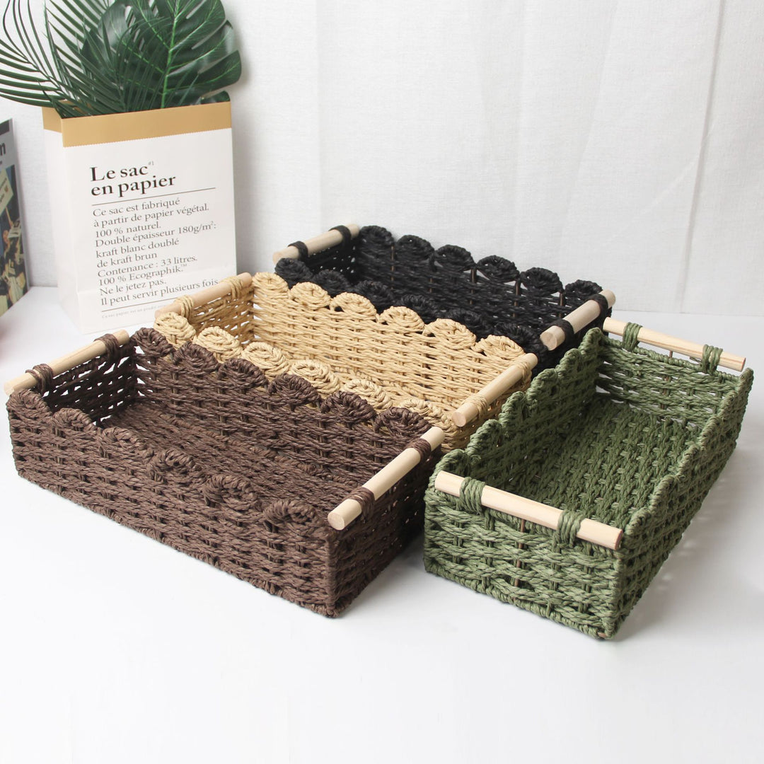 Woven Decorative Storage Tray