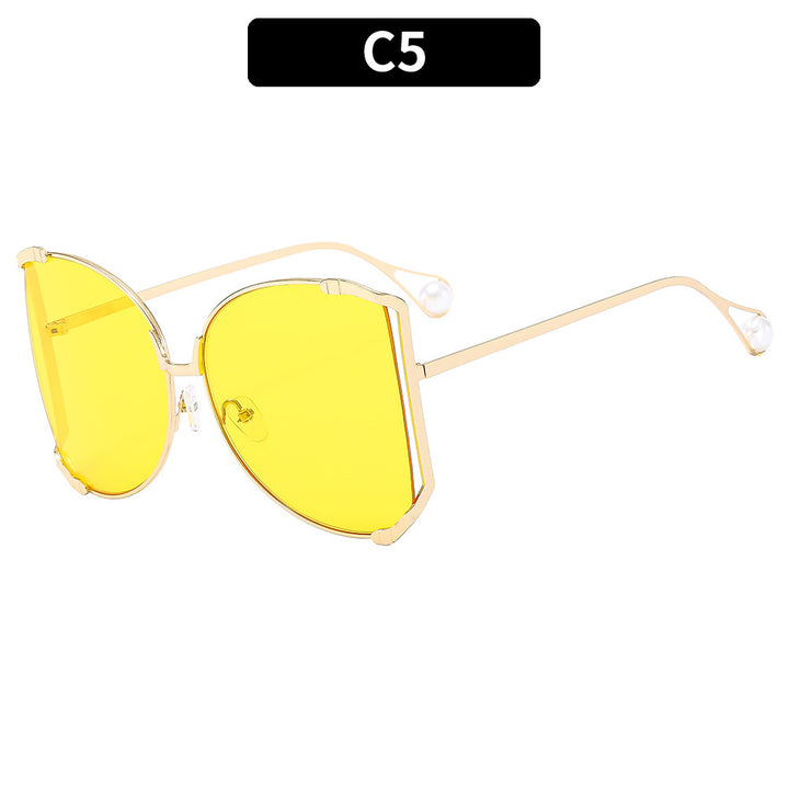 Oversized Geometric Cat-Eye Sunglasses
