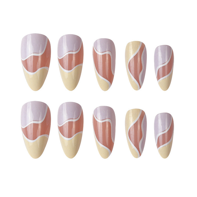 Artistic Abstract Nail Art Extensions Kalsten