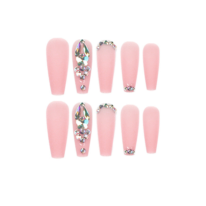 Artificial nails with rhinestone embellishments Kalsten