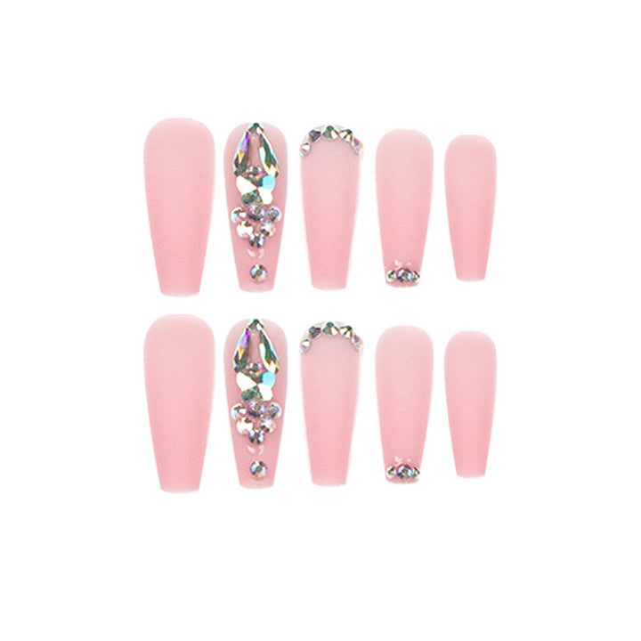 Artificial nails with rhinestone embellishments Kalsten