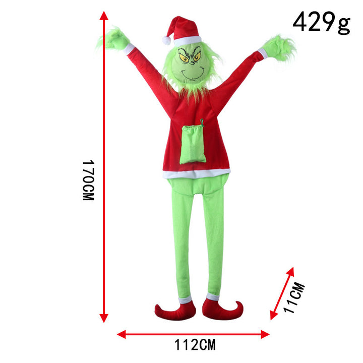 Funny Christmas stocking with Grinch design