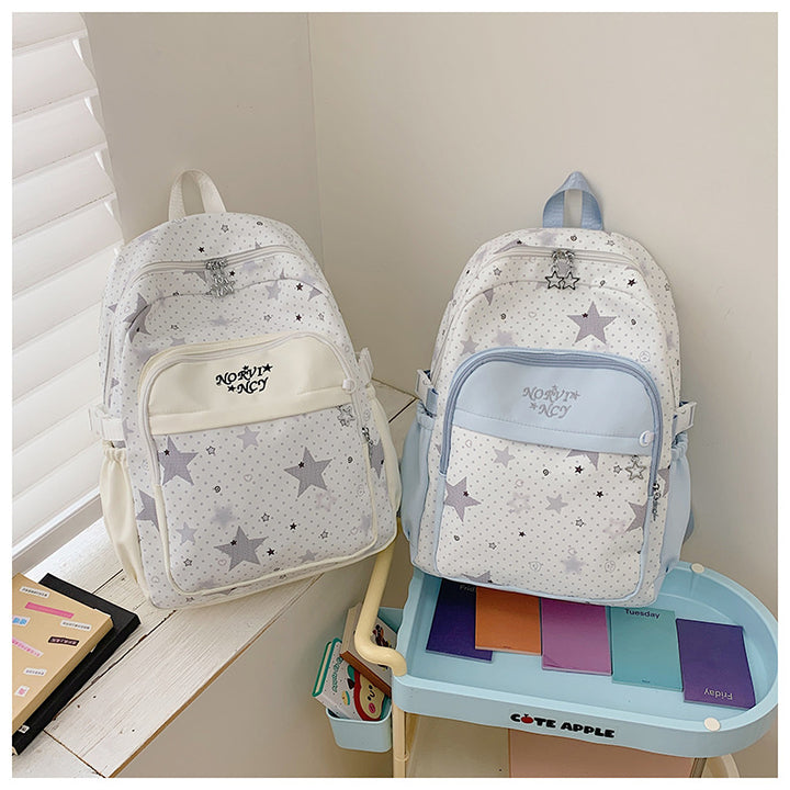 Stylish Star-Print Backpack Kalsten