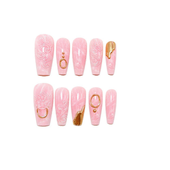 Artificial nails with elegant decorations Kalsten