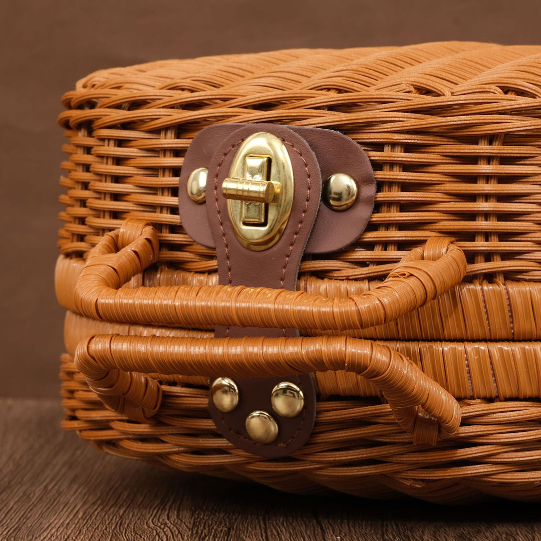 Floral-Inspired Woven Basket Kalsten