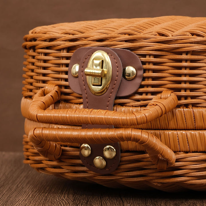 Floral-Inspired Woven Basket Kalsten