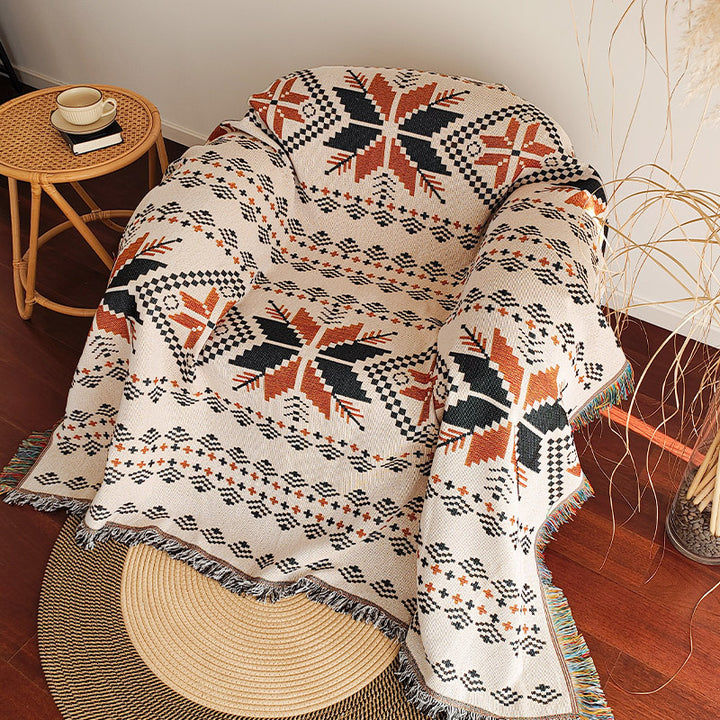 Artistic Woven Throw Blanket