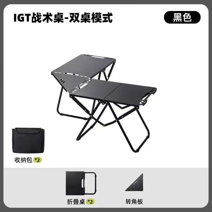Women's clip table with practical folding mechanism and sturdy frame Kalsten