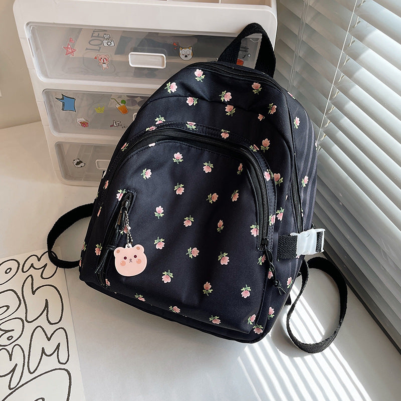 Cute Floral Embroidered Mini Backpack Kalsten