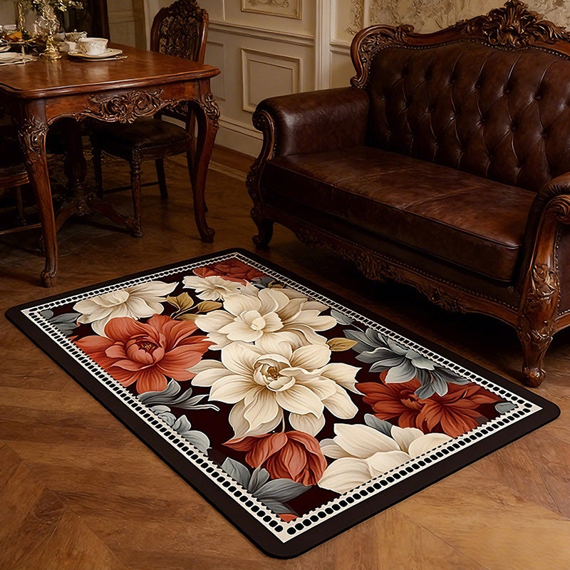 Floral Patterned Bath Mat Kalsten