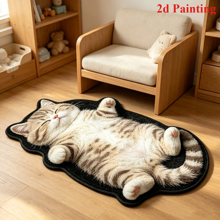 Cute Cartoon Dog Shaped Area Rug
