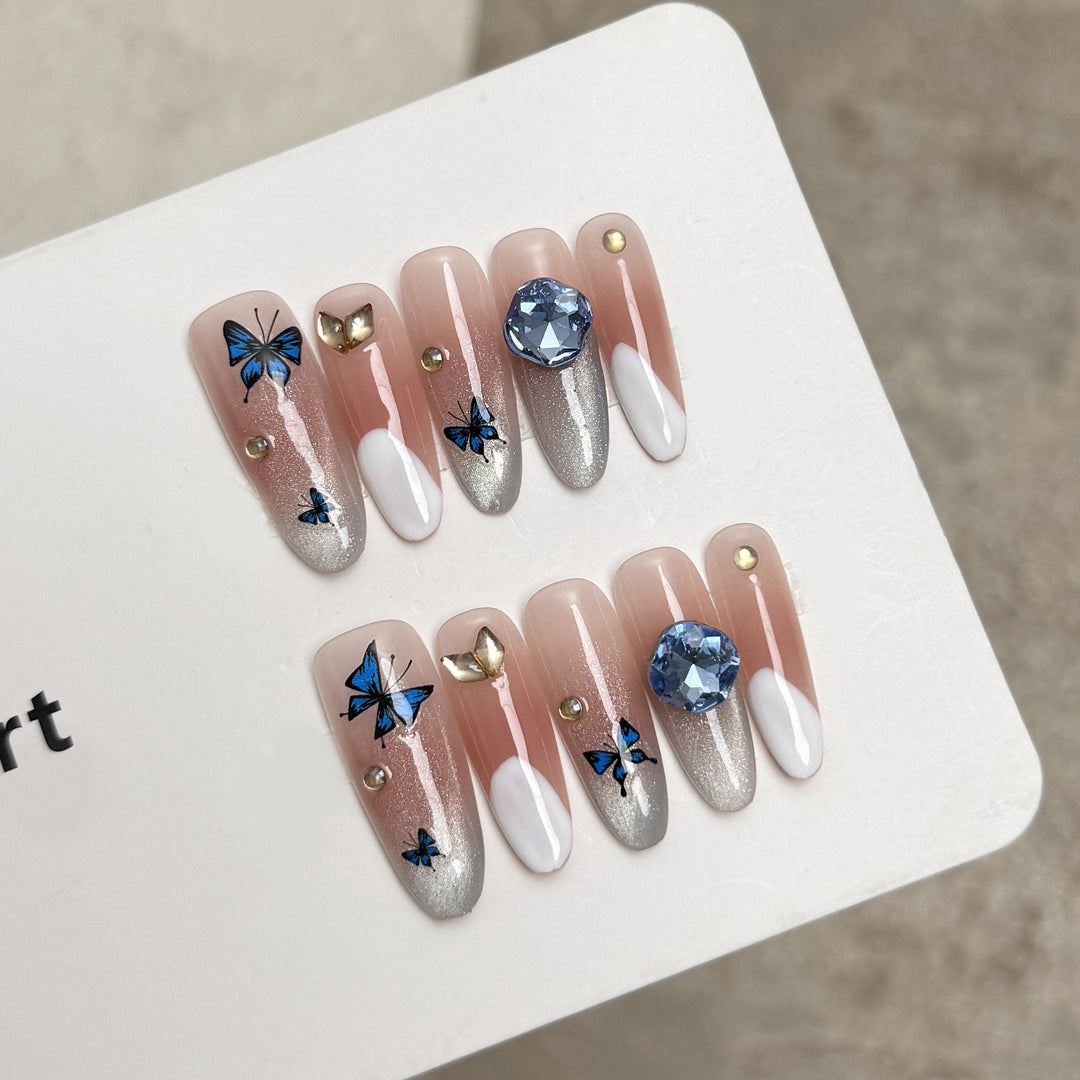 Decorative Rhinestone Press-On Nail Extensions Kalsten