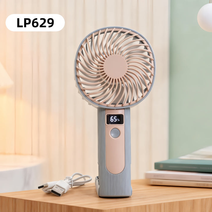 Ladies Portable Hand Fan with LED Display Kalsten
