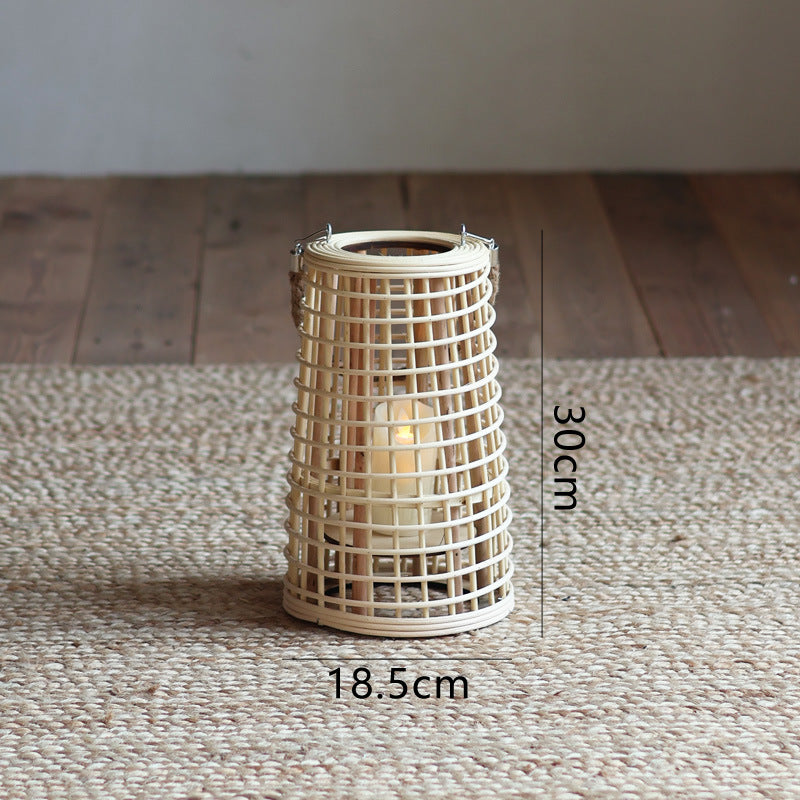 High-quality basket lamp in natural design Kalsten