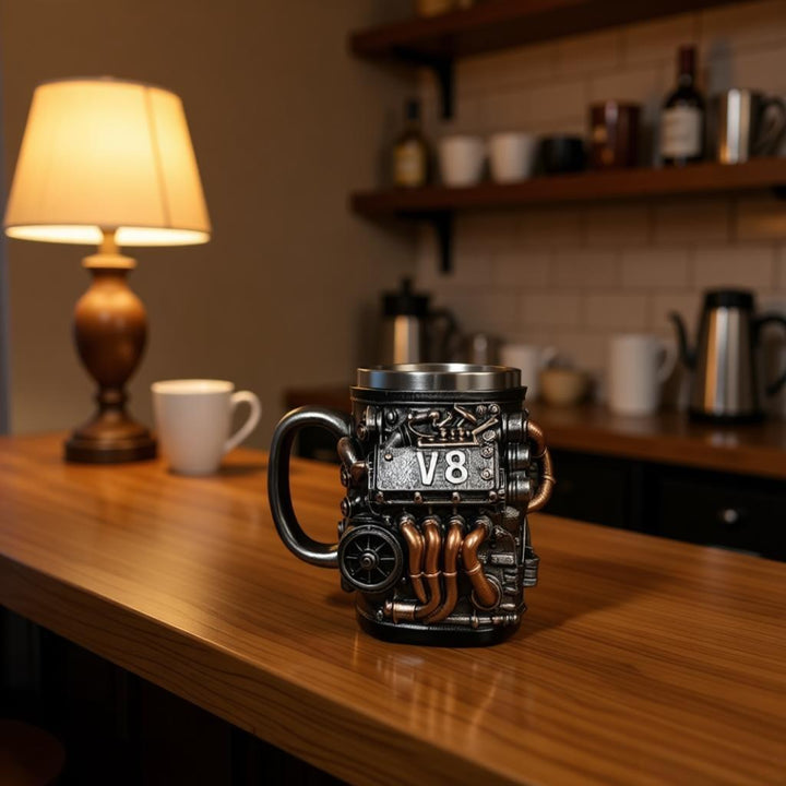 Coffee mug in V8 engine design Kalsten