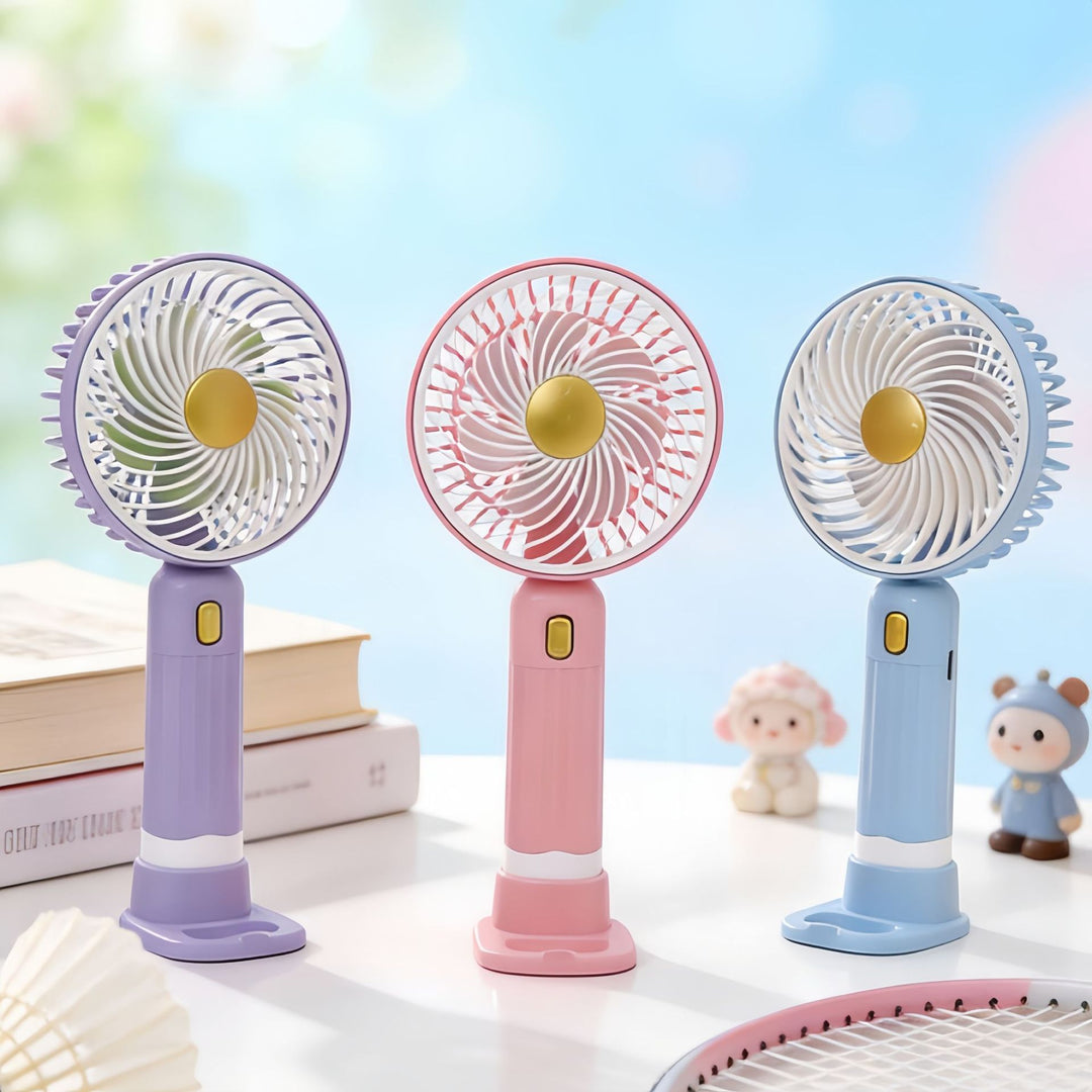 Portable hand air fan with multiple speed control Kalsten