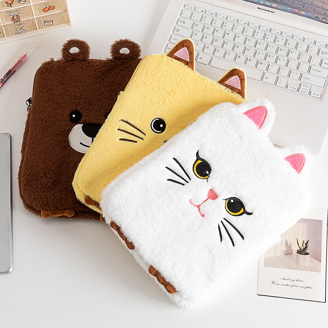 Plush Cat-Themed Pencil Case Kalsten