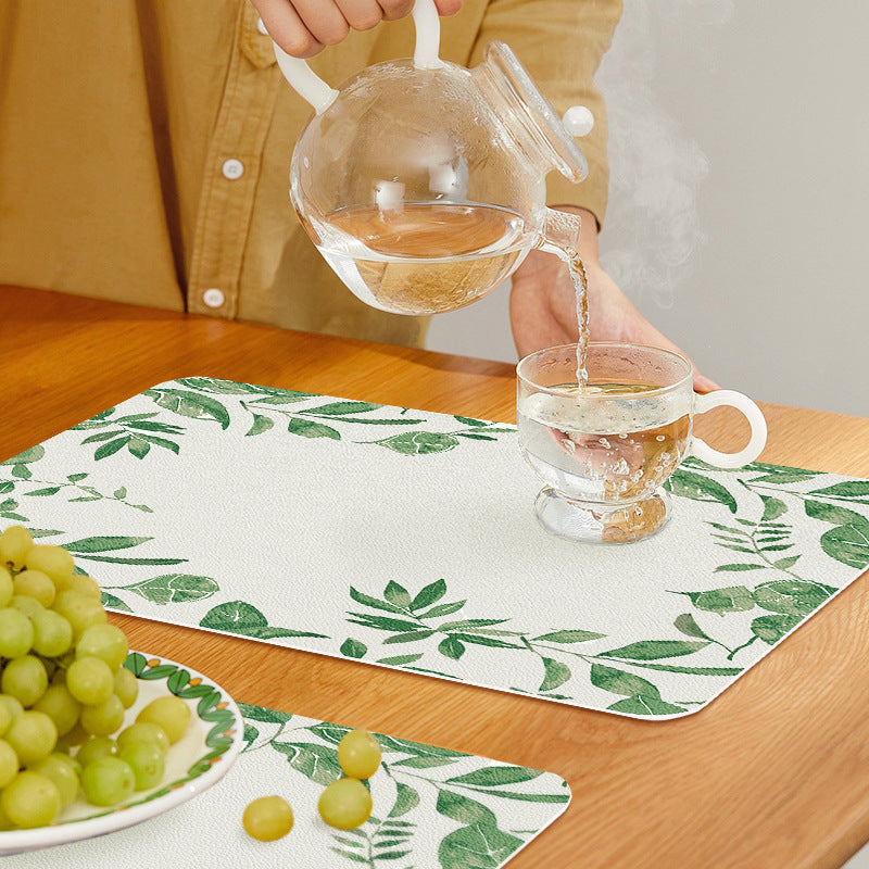 Decorative Plant-Themed Table Mat Kalsten