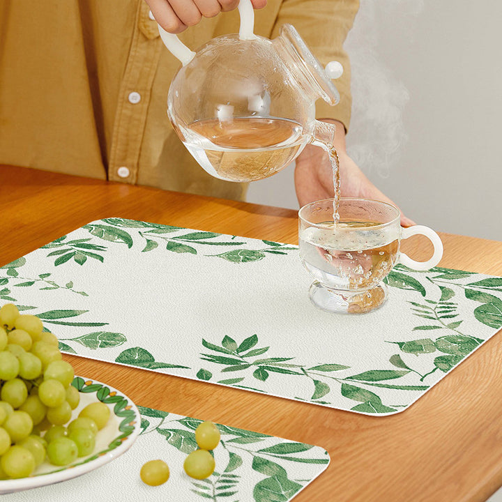 Decorative Plant-Themed Table Mat Kalsten
