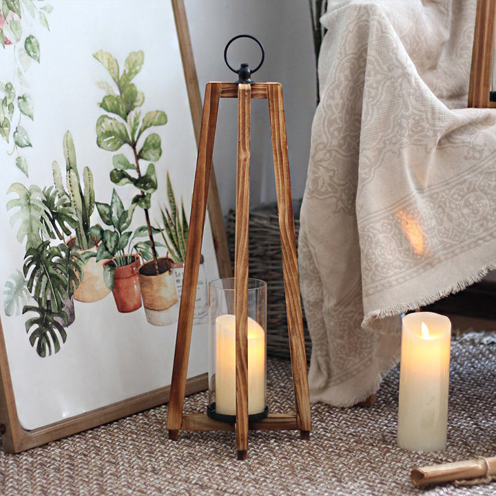 Stylish lantern made of wood Kalsten