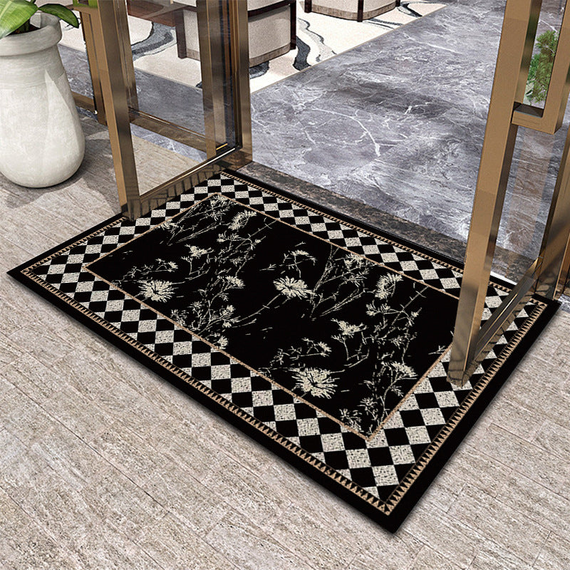 Elegant Floral Decorative Area Mat