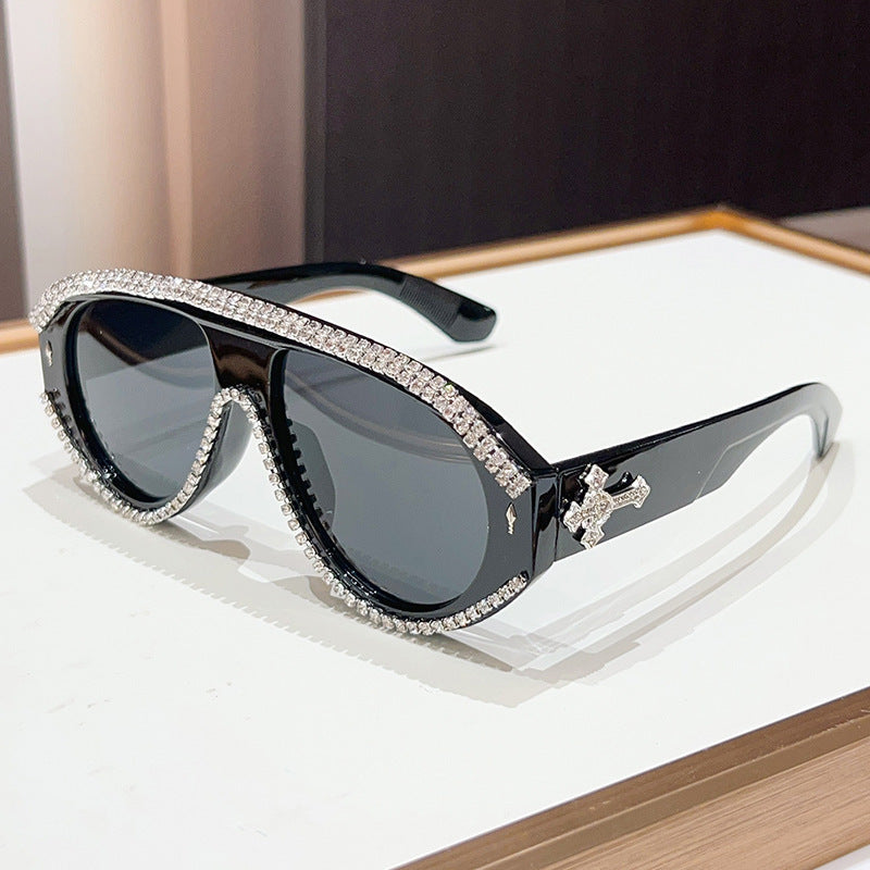 Luxury Oversized Rhinestone Sunglasses Kalsten