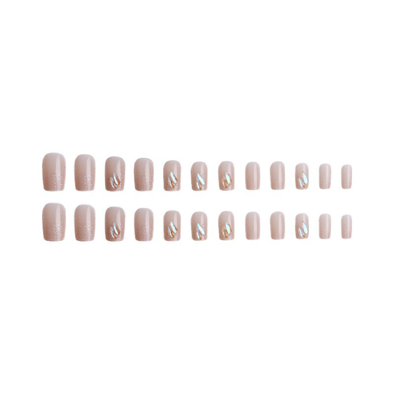 Acrylic nail set with sparkling holographic accents Kalsten