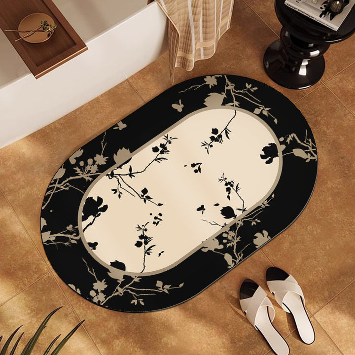 Floral Print Indoor Area Mat