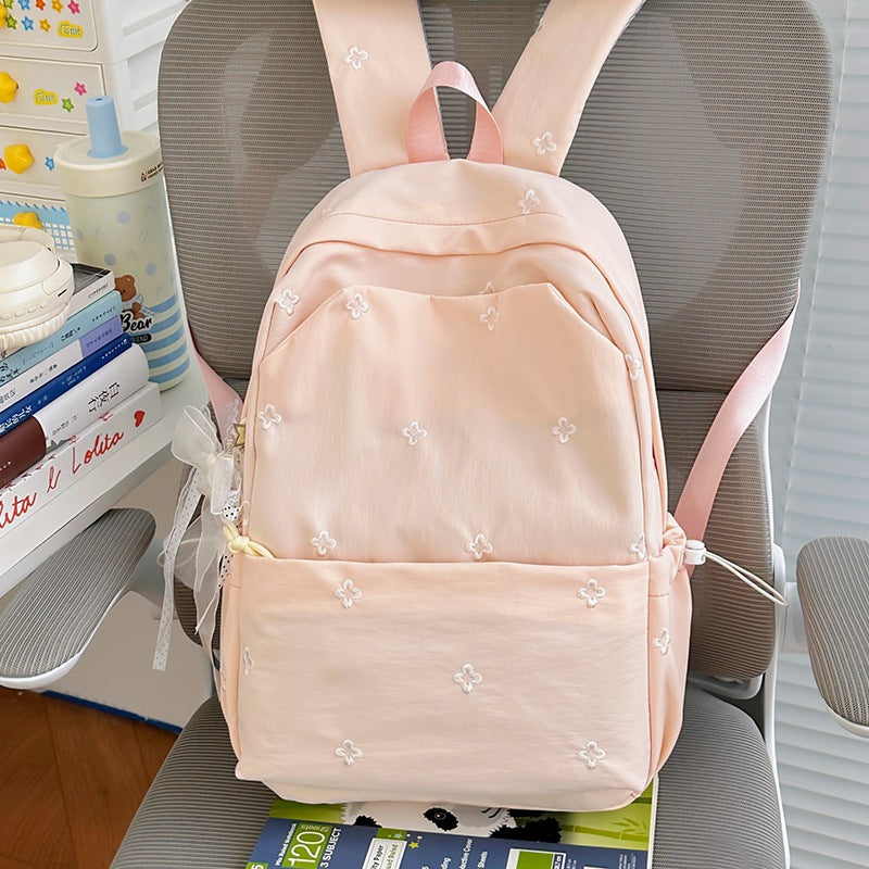 Floral Embroidered Casual Backpack Kalsten