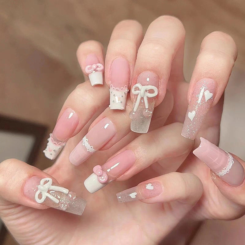 Cute Bear-Themed Press-On Nail Set Kalsten