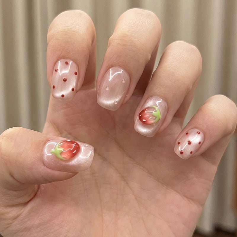 Decorative Press-On Nail Set with Star and Bow Designs Kalsten
