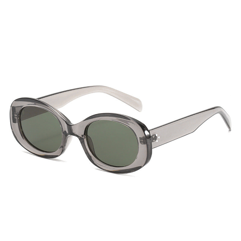 Vintage-Style Oval Frame Sunglasses Kalsten